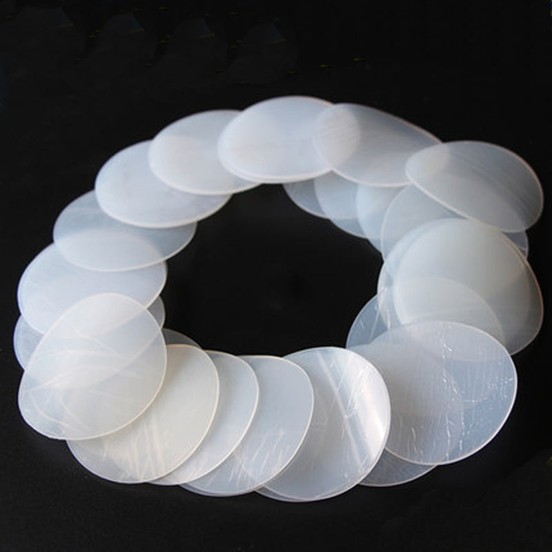 Round Silicone Rubber Sheet Clear White Ø 95mm/180mm