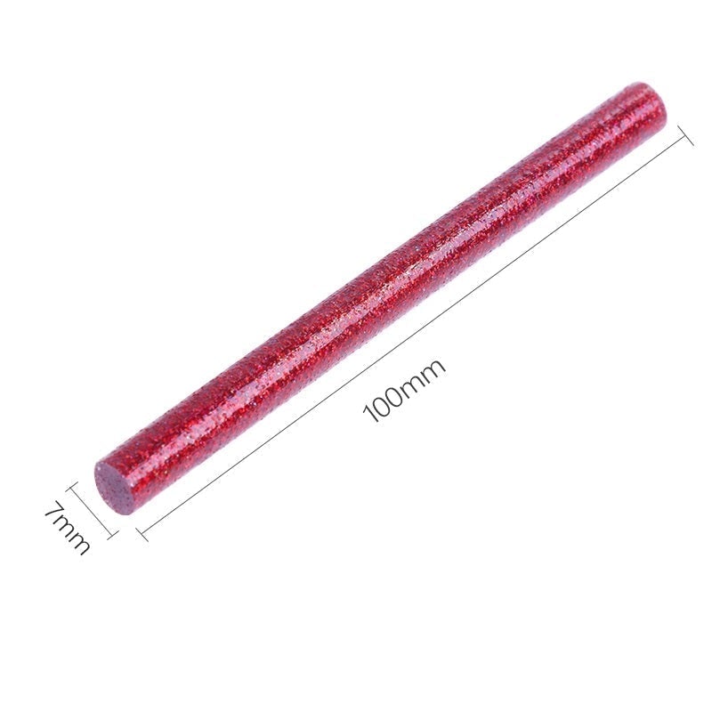 50pcs Hot Melt Glue Sticks 7mm x 100mm Glitter Popular Color for 7mm Hot  Glue Gun