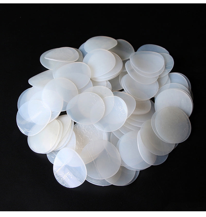 Round Silicone Rubber Sheet Clear White Ø 95mm/180mm