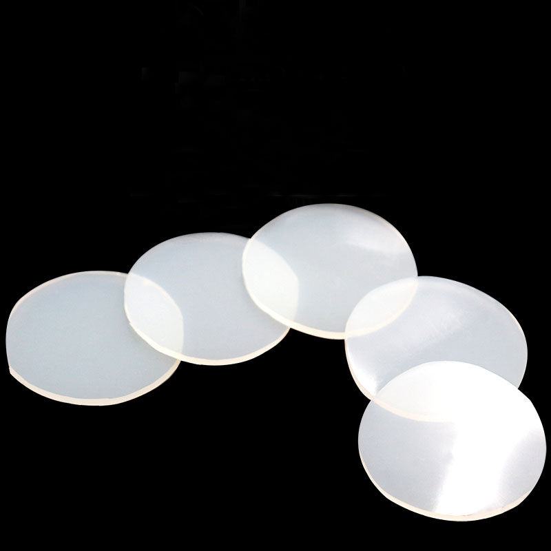 Round Silicone Rubber Sheet Clear White Ø 95mm/180mm