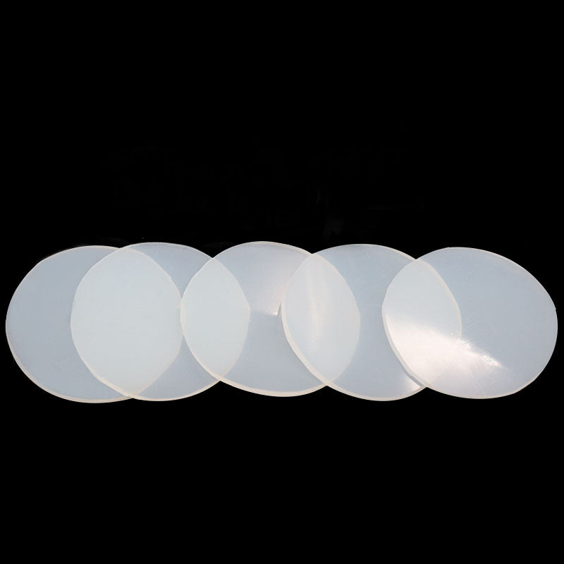 Round Silicone Rubber Sheet Clear White Ø 95mm/180mm