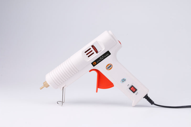 All included 150W Hot Melt Glue Gun kit color glue sticks+ 4 nozzle Professional kit