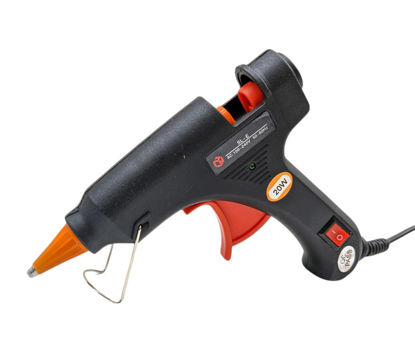 20W Mini hot Glue Gun BLACK (With 20 Sticks)