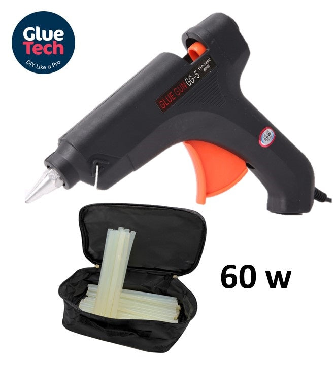 60W GLUE GUN +Carrying case+12 Hot Glue Sticks 11*220mm & kit bag for Craft DIY