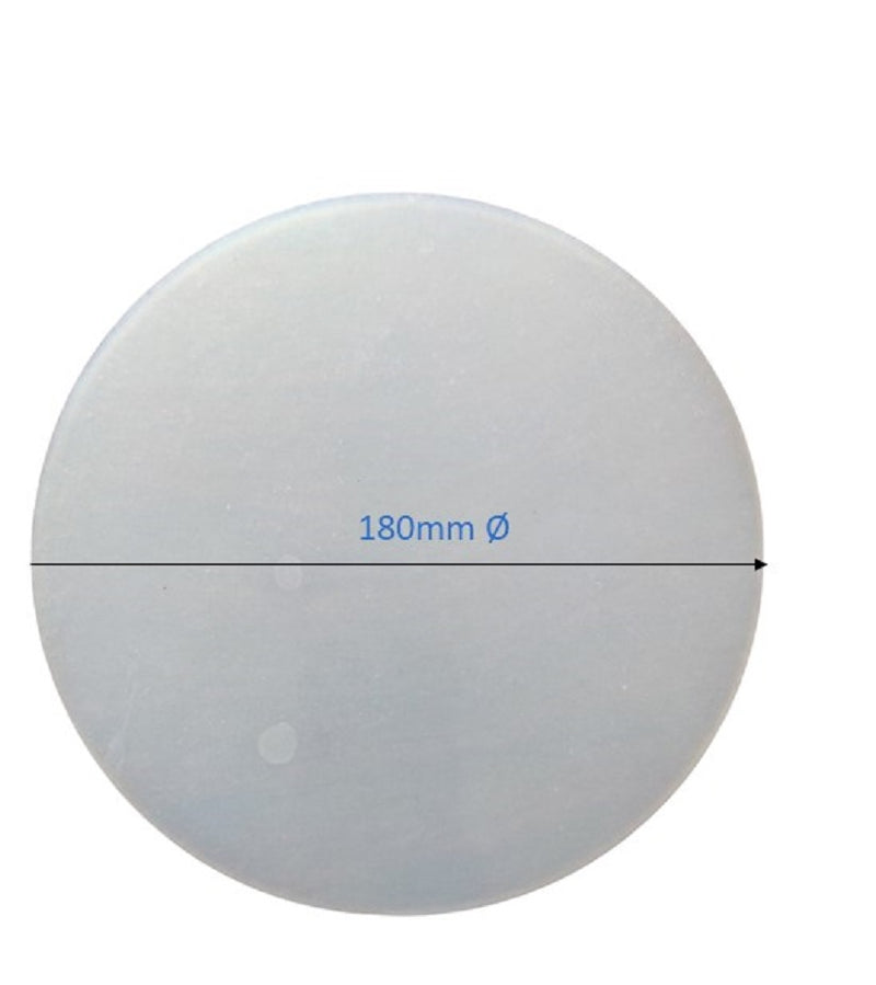 Round Silicone Rubber Sheet Clear White Ø 95mm/180mm