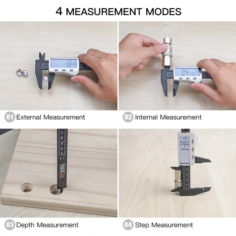 TACKLIFE  Digital Caliper 150 Mm DC01, Large LCD Display, Adjustable Accuracy